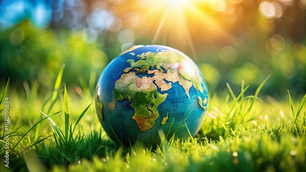 Beautiful Globe on Green Grass Map: A Stunning Representation of the World in Nature, Showcasing Geography, Global Awareness, and Environmental Connection in a Serene Setting Beautiful Globe on Green Grass Map: A Stunning Representation of the World in Nature, Showcasing Geography, Global Awareness, and Environmental Connection in a Serene Setting