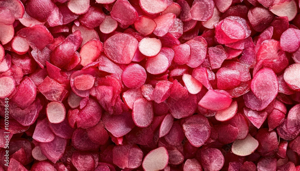 Obraz premium Freshly Sliced Radishes for Spring Salad Preparation