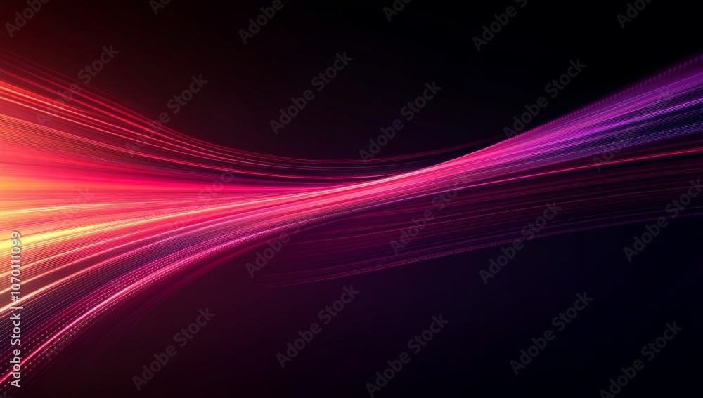 A long purple and orange line with a black background A long purple and orange line with a black background