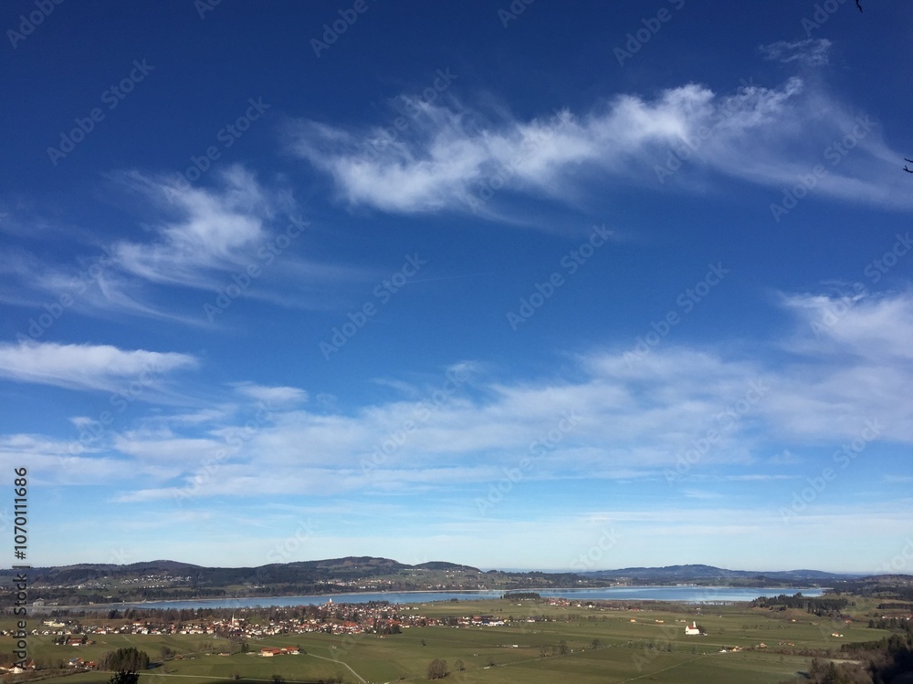 Fototapeta premium landscape with clouds