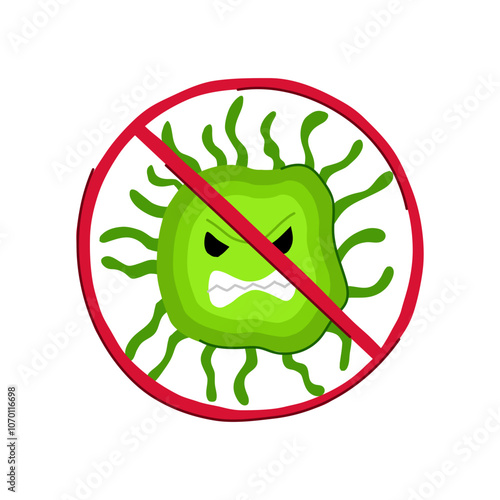 sanitizer anti bacteria cartoon. germicide sterilize, hygiene protect, kill prevent sanitizer anti bacteria sign. isolated symbol vector illustration