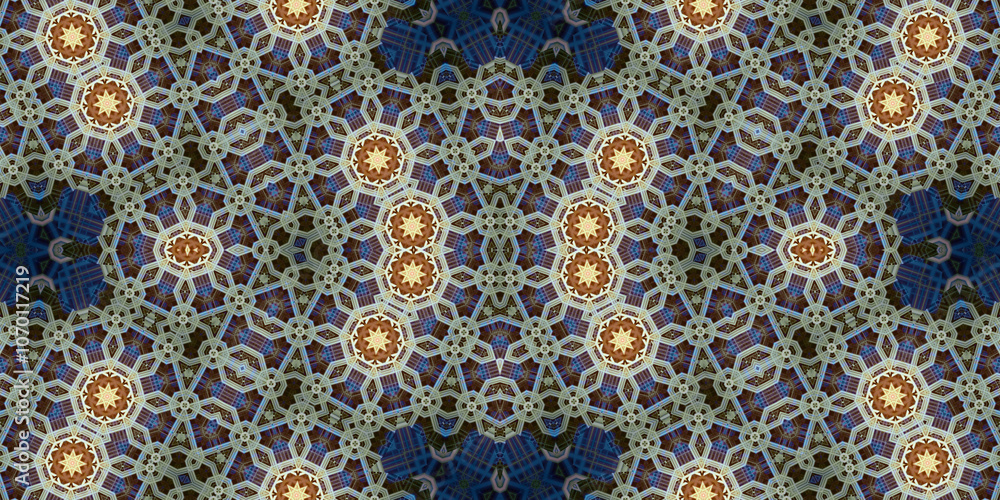 Seamless kaleidoscope pattern. The texture of the woven pattern. Endless pattern Seamless kaleidoscope pattern. The texture of the woven pattern. Endless pattern