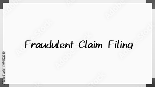 Fraudulent Claim Filing のホワイトボード風イラスト