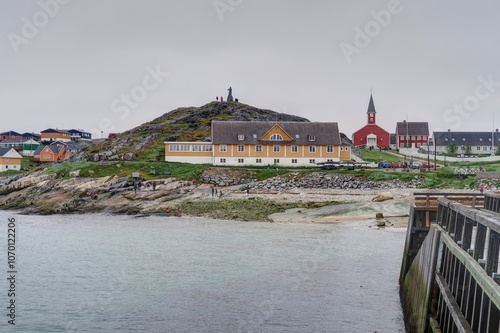 centre historique de Nuuk au Groenland photo