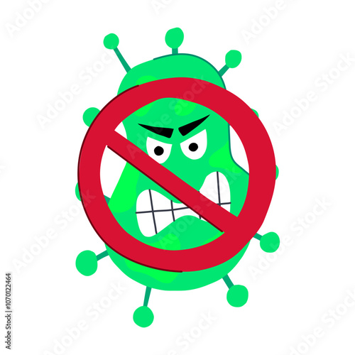 virus anti bacteria cartoon. microbe health, immune defense, shield shield virus anti bacteria sign. isolated symbol vector illustration