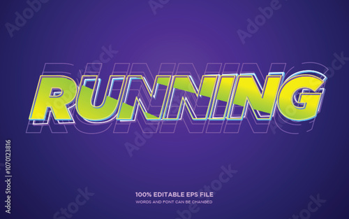 Running editable text style effect	
