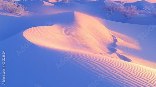 Sand Dunes at Sunset photo