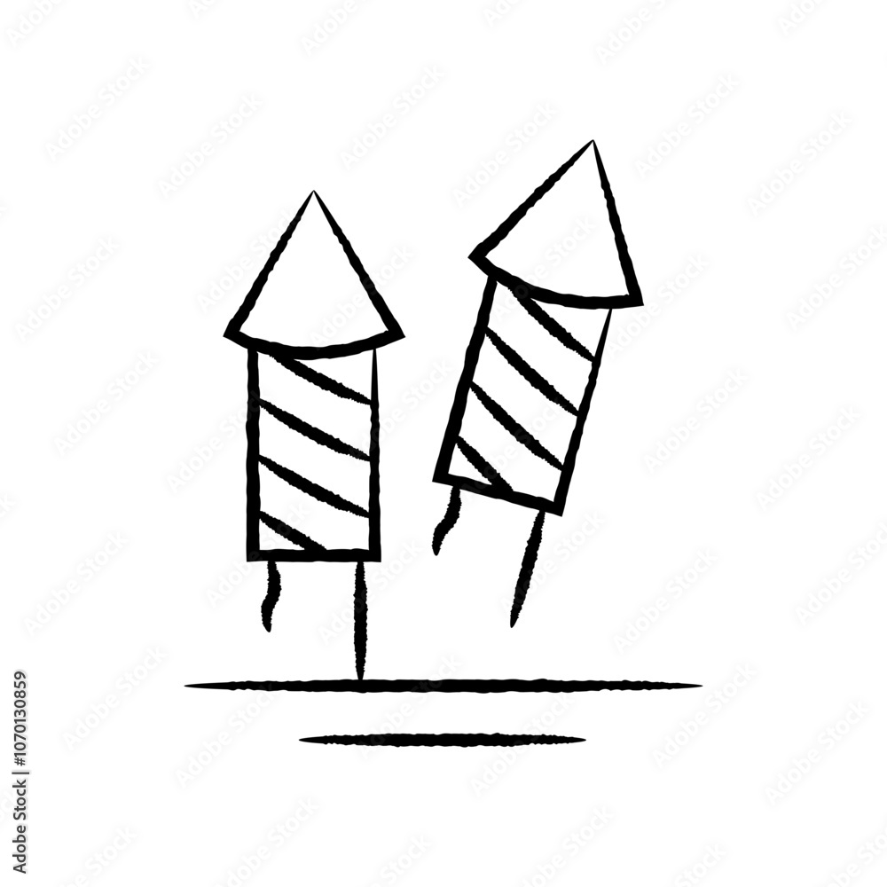 Fototapeta premium Festivals & Celebrations Icon - big fireworks