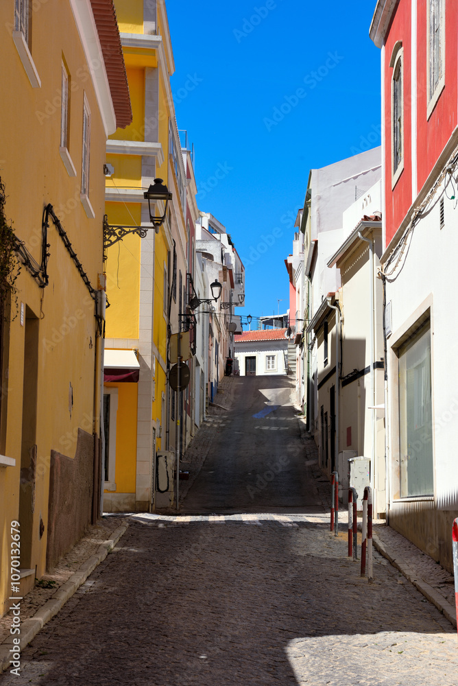 Fototapeta premium characteristic houses in lagos algarve portugal