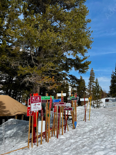 Signalétique station de ski