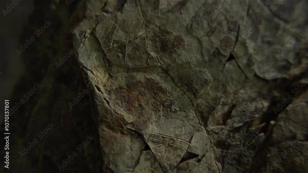 Cracked Stone Surface in Natural Light Cracked Stone Surface in Natural Light