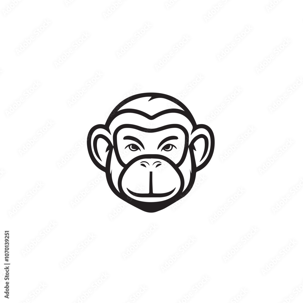 Monkey In cartoon, hand-drawn flat style. image for social media, websites and UI. Isolated 2D vector design in logo, icon, sketch style, simple line vector, single color. AI Generative Art. Monkey In cartoon, hand-drawn flat style. image for social media, websites and UI. Isolated 2D vector design in logo, icon, sketch style, simple line vector, single color. AI Generative Art.
