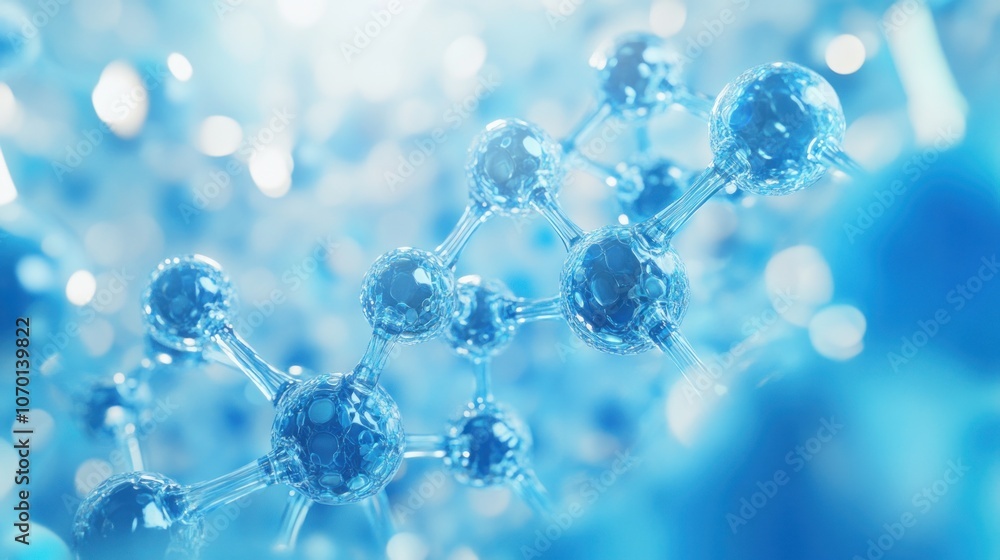 3D rendering of molecular structure background of Biotechnology 3D rendering of molecular structure background of Biotechnology