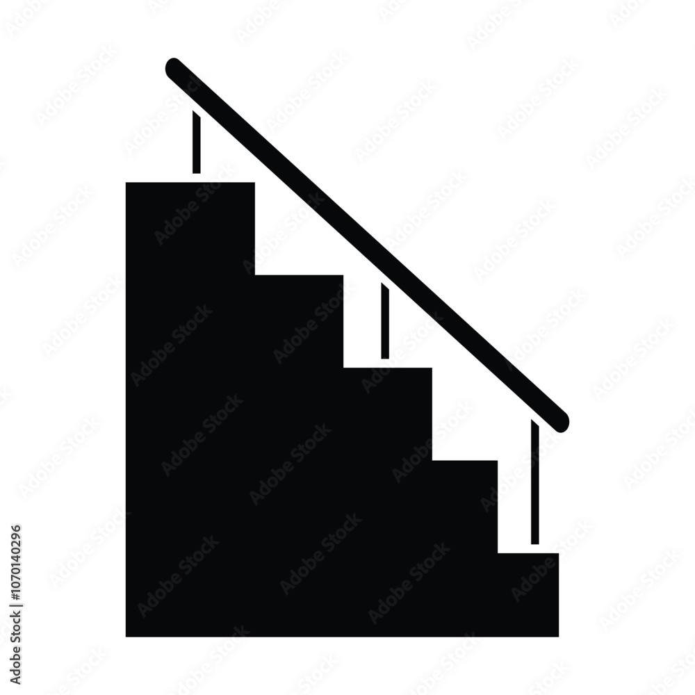stairs icon vector on white background stairs icon vector on white background