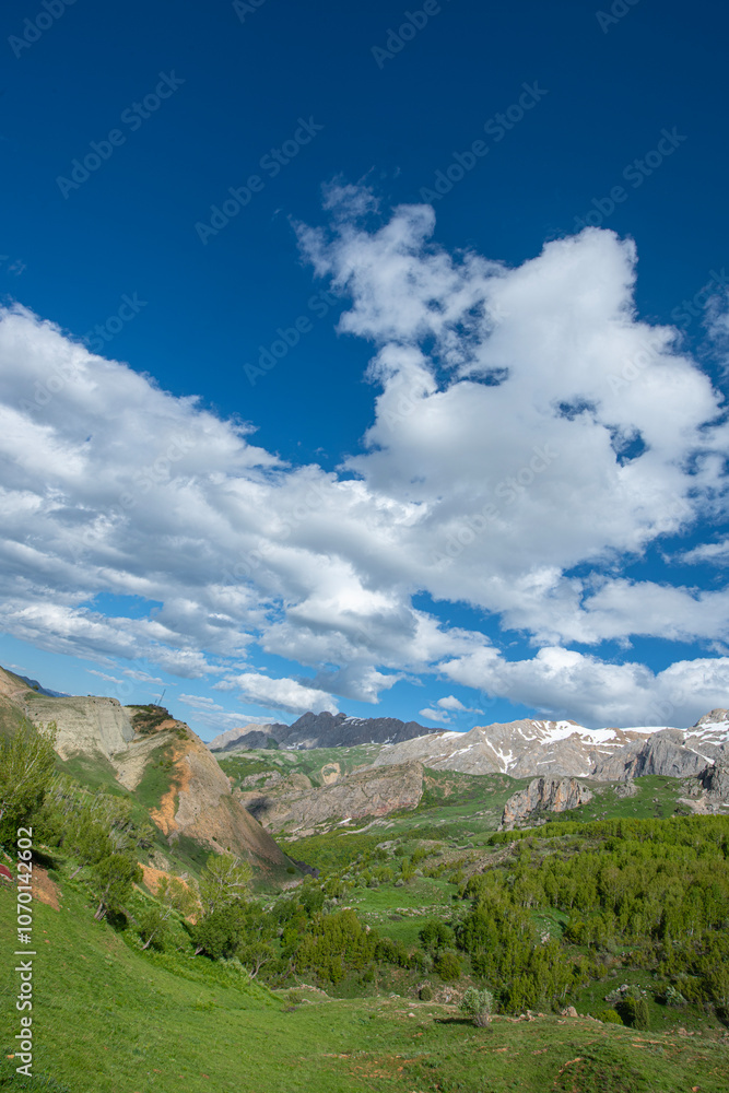 Green plains, snowy mountains. Blue sky and snowy mountains. Snowy mountains of Tunceli. Pülümür Valley, Buyer Mountain, Sarıgül Plateau, Buyer Waterfall.Munzur, Tunceli, Türkiye.
Green plains, snowy mountains. Blue sky and snowy mountains. Snowy mountains of Tunceli. Pülümür Valley, Buyer Mountain, Sarıgül Plateau, Buyer Waterfall.Munzur, Tunceli, Türkiye.
