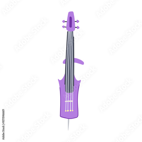 classical cello cartoon. bow sound, performance musician, concert tone classical cello sign. isolated symbol vector illustration