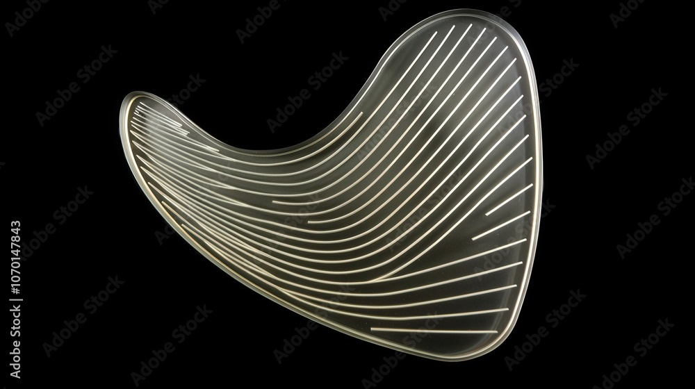 A sleek, modern design piece featuring wavy contours and parallel lines, showcasing a blend of artistry and functionality. A sleek, modern design piece featuring wavy contours and parallel lines, showcasing a blend of artistry and functionality.