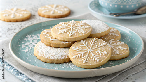 Christmas cookies on a plate