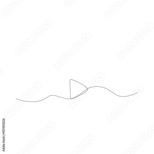 Arrow one line drawing 