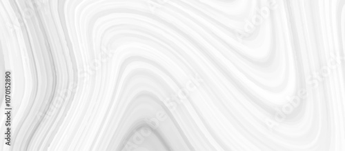 White and grey liquid marble pattern texture natural background.  Liquify Swirl white and gray color art. Beautiful drawing with the divorces and wavy lines in gray tones. 