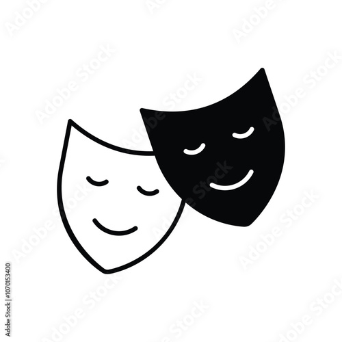 Actor vector icon stock illustration