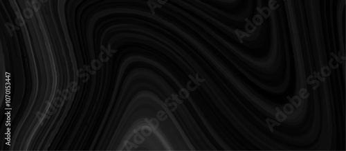 Black and grey liquid marble pattern texture natural background.  Liquify Swirl black and gray color art. Beautiful drawing with the divorces and wavy lines in gray tones. 