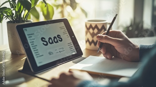 The Tablet and Writing Hand