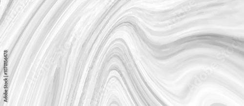 White and grey liquid marble pattern texture natural background.  Liquify Swirl white and gray color art. Beautiful drawing with the divorces and wavy lines in gray tones. 