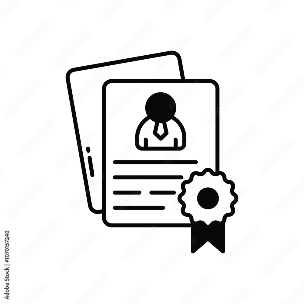 Experience vector icon stock illustration Experience vector icon stock illustration