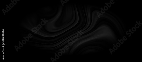 Black and grey liquid marble pattern texture natural background.  Liquify Swirl black and gray color art. Beautiful drawing with the divorces and wavy lines in gray tones. 