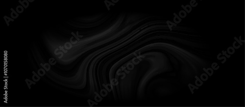 Black and grey liquid marble pattern texture natural background.  Liquify Swirl black and gray color art. Beautiful drawing with the divorces and wavy lines in gray tones. 
