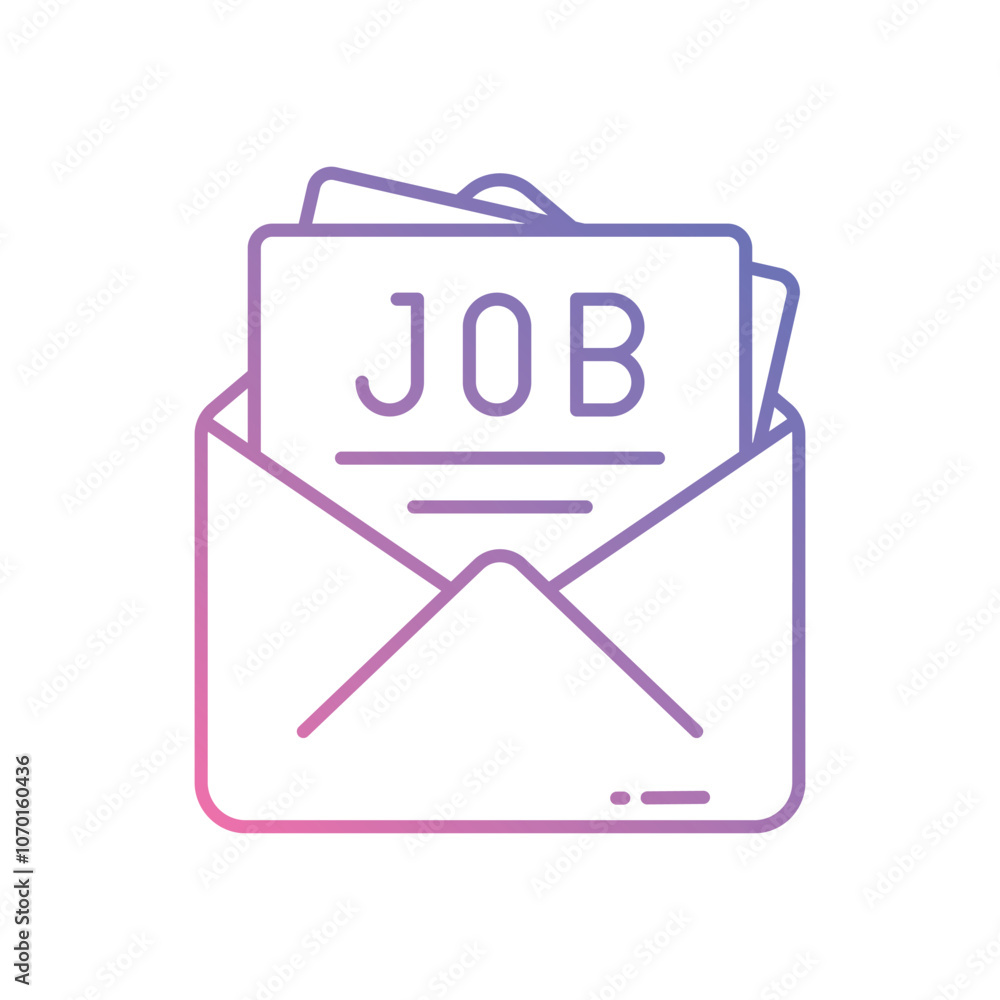 Job Offer vector icon stock illustration Job Offer vector icon stock illustration
