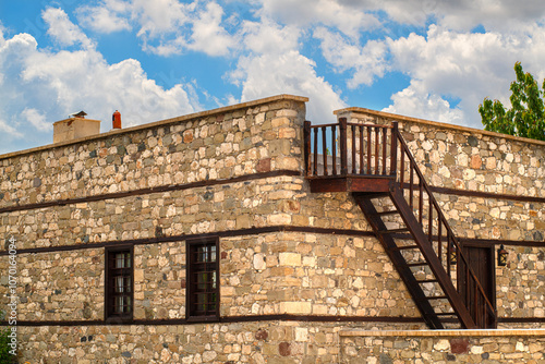 Elazığ historical houses. Şefik Gül Culture House. Entrance of Harput Şefik Gül Culture House. Harput, Elazığ, Türkiye.