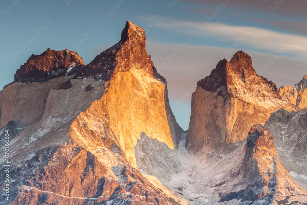 Naklejka premium Nice view of Torres Del Paine National Park, Chile.