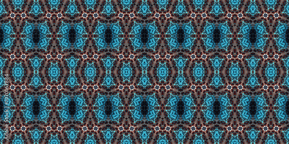 Seamless kaleidoscope pattern. The texture of the woven pattern. Endless pattern Seamless kaleidoscope pattern. The texture of the woven pattern. Endless pattern