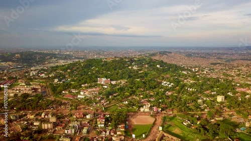 Suburbans In Mbuya Hill, Kampala, Uganda - Aerial Panoramic photo