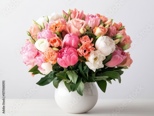 Elegant decorative bouquet centerpiece featuring a vibrant array of aromatic flowers for any occasion.