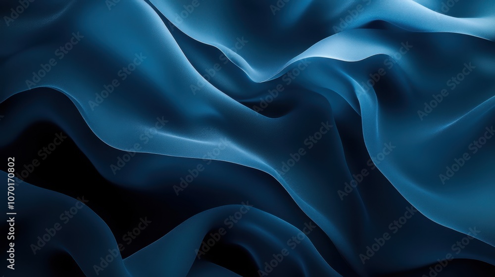 Obraz premium The Flowing Blue Fabric