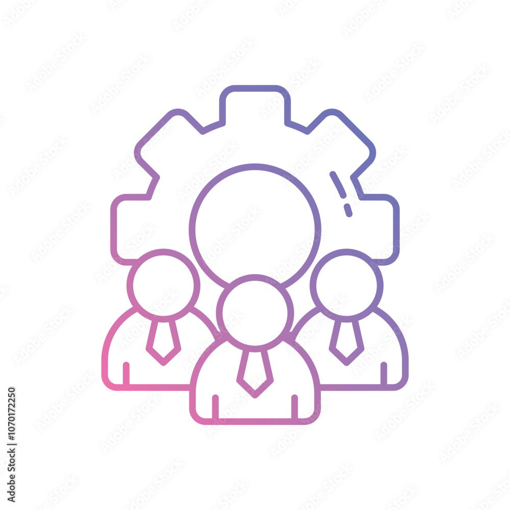 Human Resources vector icon stock illustration Human Resources vector icon stock illustration