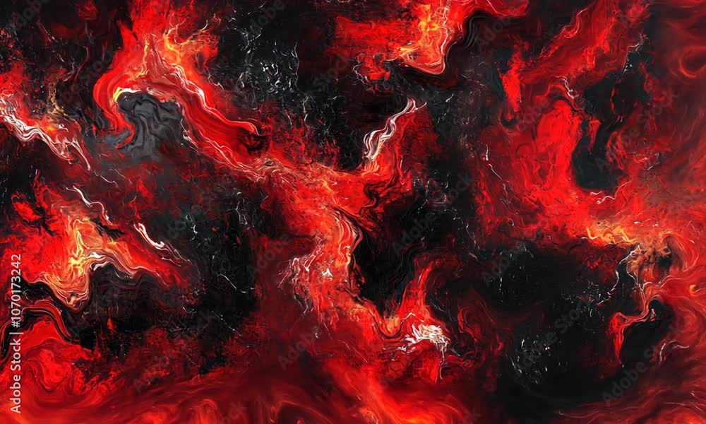 Abstract swirling patterns of red and black create a dynamic and energetic visual experience. Abstract swirling patterns of red and black create a dynamic and energetic visual experience.