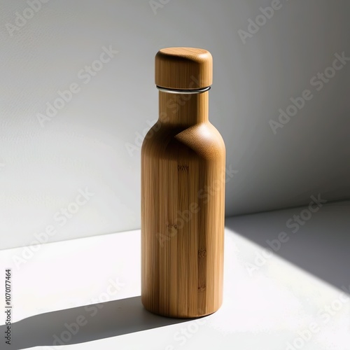 Modern Wooden Bottle for Eco-Conscious Living photo