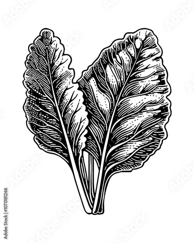 chard engraving black and white outline