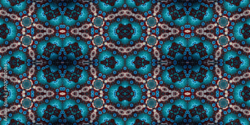 Seamless kaleidoscope pattern. The texture of the woven pattern. Endless pattern Seamless kaleidoscope pattern. The texture of the woven pattern. Endless pattern