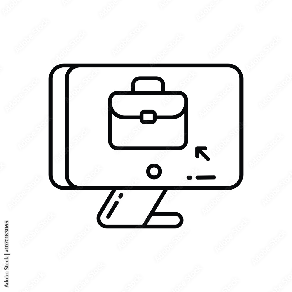Job Application vector icon stock illustration Job Application vector icon stock illustration