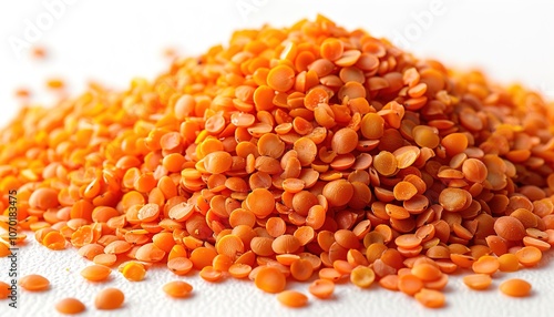 Lentils isolated on transparent a white background 