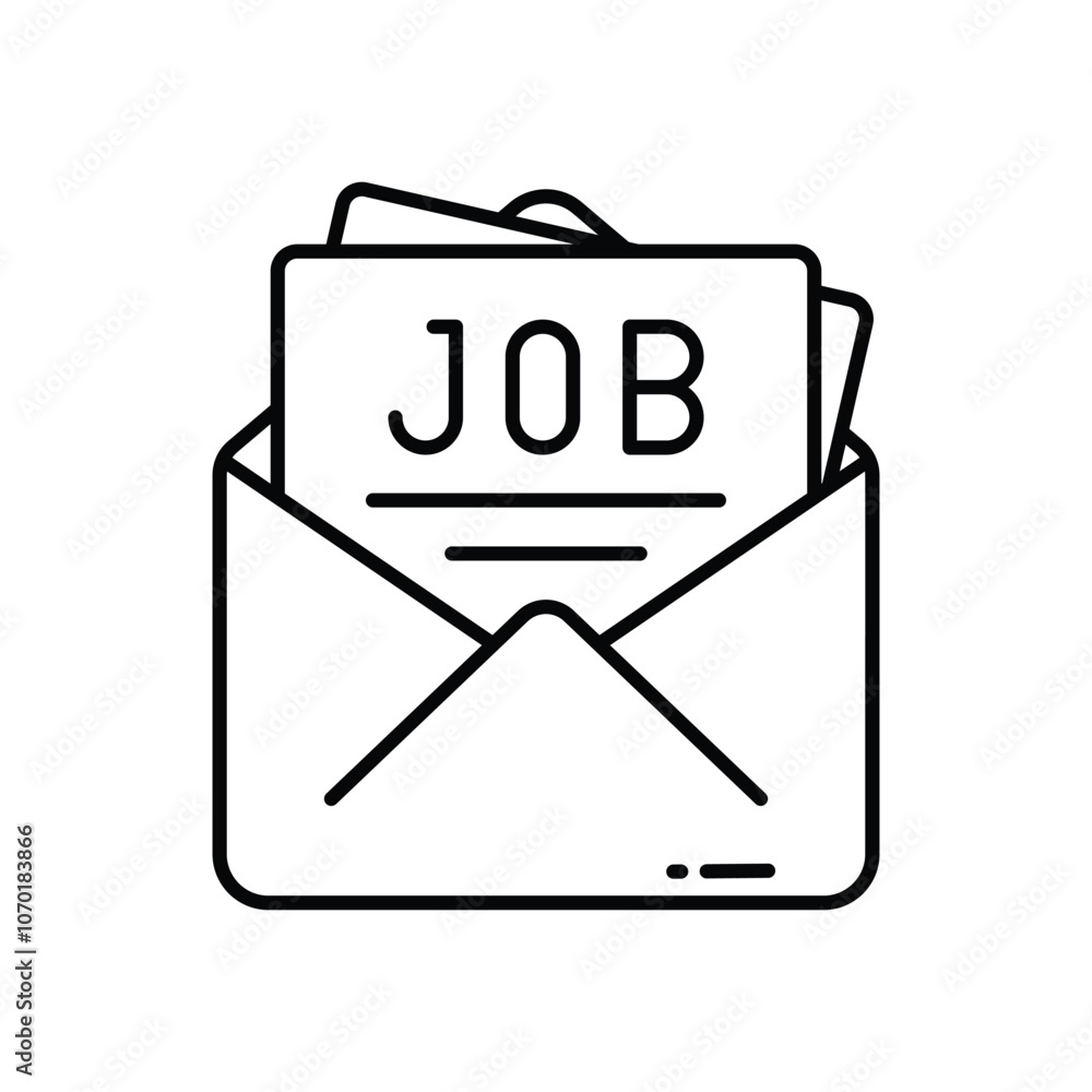 Job Offer vector icon stock illustration Job Offer vector icon stock illustration