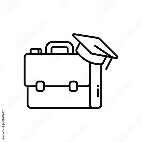 Intern vector icon stock illustration