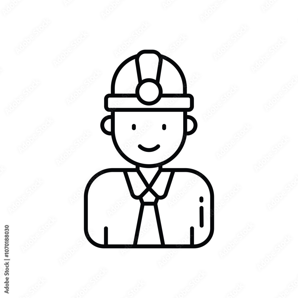 Engineer vector icon stock illustration Engineer vector icon stock illustration
