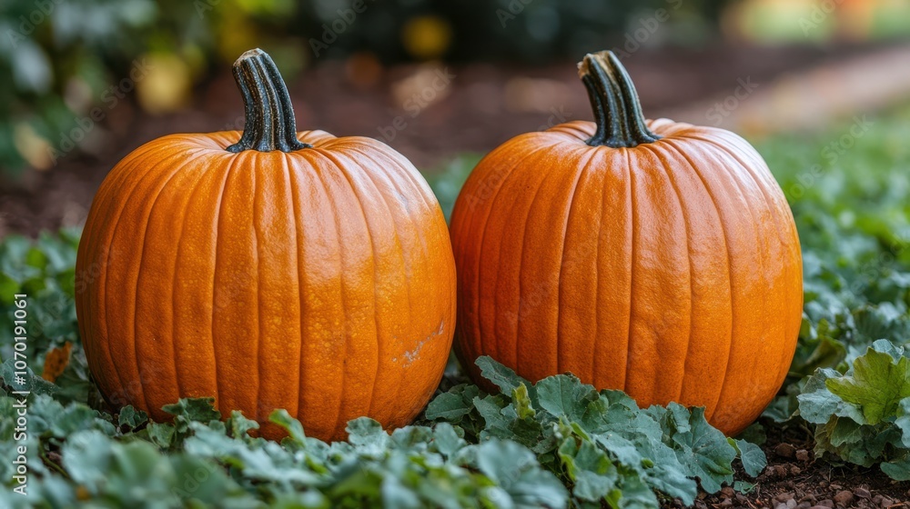 Autumn Pumpkins in Natural Light at Harvest Time Autumn Pumpkins in Natural Light at Harvest Time