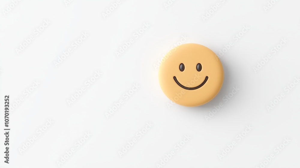 Smiley icon in a minimalistic design with soft pastel colors and subtle gradient effects on a white background, Photorealistic Smiley icon in a minimalistic design with soft pastel colors and subtle gradient effects on a white background, Photorealistic